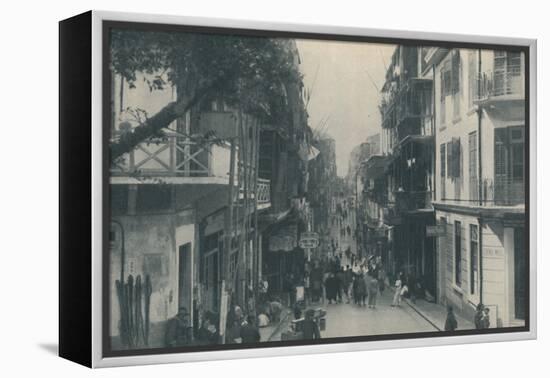 'Balconied Buildings of a Populous Trade Highway Running East and West, c1935-Unknown-Framed Premier Image Canvas