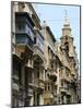 Balconies, St Pauls Street, Valletta, Malta-Peter Thompson-Mounted Photographic Print