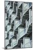 Balcony Detail, Abito Housing, Salford Quays, Manchester, England, UK-David Barbour-Mounted Photo