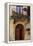 Balcony Flowers and Doorway in Pienza Tuscany Italy-Julian Castle-Framed Stretched Canvas