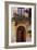 Balcony Flowers and Doorway in Pienza Tuscany Italy-Julian Castle-Framed Photo