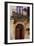 Balcony Flowers and Doorway in Pienza Tuscany Italy-Julian Castle-Framed Photo