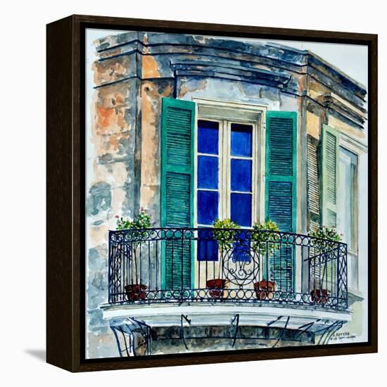 Balcony, New Orleans-Anthony Butera-Framed Premier Image Canvas