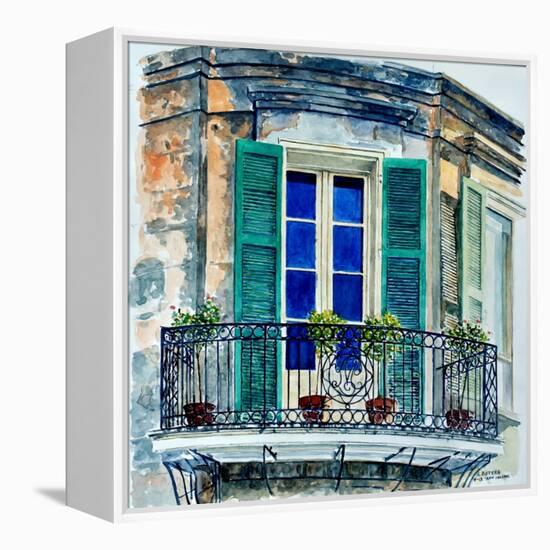 Balcony, New Orleans-Anthony Butera-Framed Premier Image Canvas