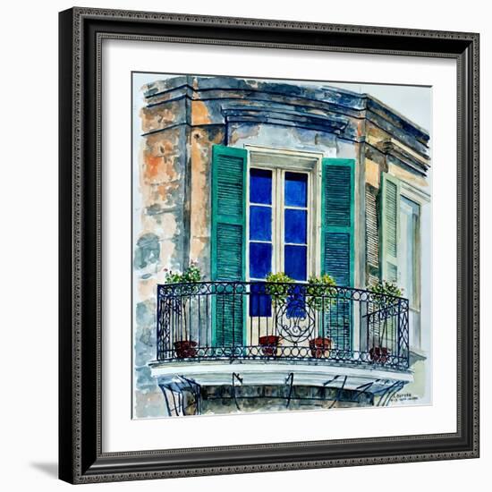 Balcony, New Orleans-Anthony Butera-Framed Premium Giclee Print