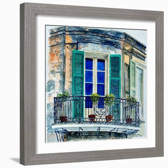 Balcony, New Orleans-Anthony Butera-Framed Giclee Print