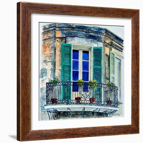 Balcony, New Orleans-Anthony Butera-Framed Giclee Print