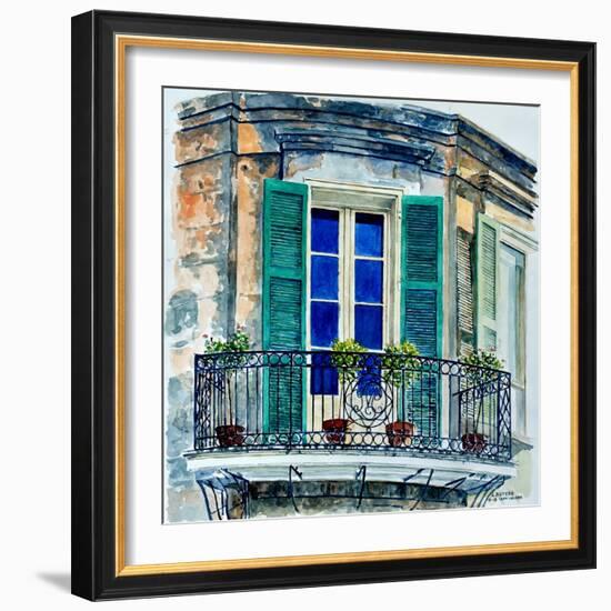 Balcony, New Orleans-Anthony Butera-Framed Giclee Print