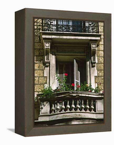 Balcony, Nice, France-Charles Sleicher-Framed Premier Image Canvas