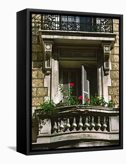 Balcony, Nice, France-Charles Sleicher-Framed Premier Image Canvas