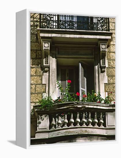 Balcony, Nice, France-Charles Sleicher-Framed Premier Image Canvas