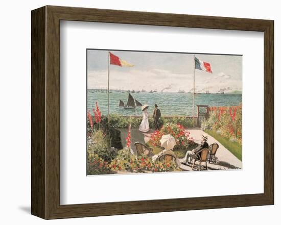 Balcony on the Sea at Saint Adresse-Claude Monet-Framed Art Print