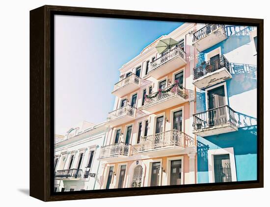 Balcony View-Acosta-Framed Stretched Canvas