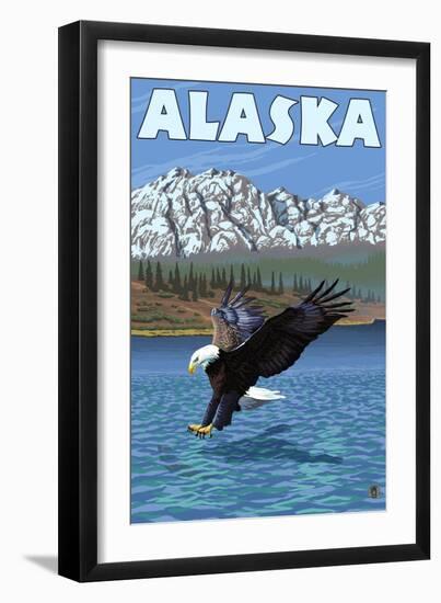 Bald Eagle, Alaska-Lantern Press-Framed Art Print
