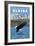 Bald Eagle Diving, Denali National Park, Alaska-Lantern Press-Framed Art Print