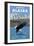 Bald Eagle Diving, Seward, Alaska-Lantern Press-Framed Art Print