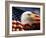 Bald Eagle Head and American Flag-Joseph Sohm-Framed Photographic Print