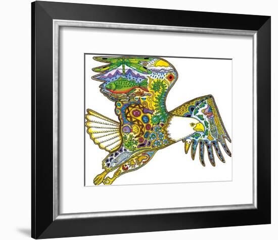 Bald Eagle-Sue Coccia-Framed Giclee Print