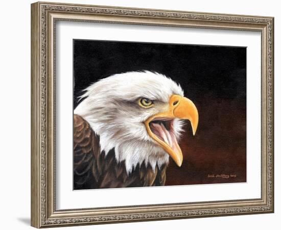 Bald Eagle-Sarah Stribbling-Framed Art Print