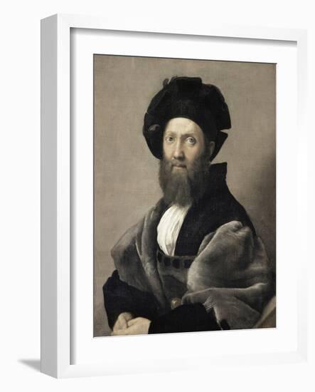 Baldassare Castiglione, c.1516-Raphael-Framed Giclee Print