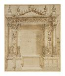 Roman Perspective-Baldassare Peruzzi-Framed Art Print
