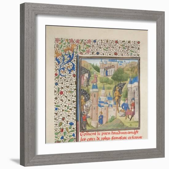 Baldwin of Boulogne Entering Edessa in February 1098-null-Framed Giclee Print