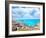 Balearic Formentera Island in Escalo Rocky Beach and Turquoise Sea-Natureworld-Framed Photographic Print