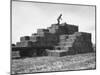 Baled Alfalfa in Large Stacks on Truck and on Ground in Imperial Valley-Hansel Mieth-Mounted Photographic Print