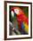 Bali, Ubud, a Greenwing Macaw Poses at Bali Bird Park-Niels Van Gijn-Framed Photographic Print