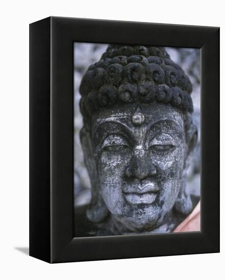 Balinese Buddha Sculpture-Alison Wright-Framed Premier Image Canvas