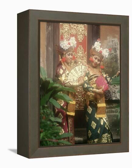 Balinese Legong Dancers, Indonesia-Stuart Westmorland-Framed Premier Image Canvas