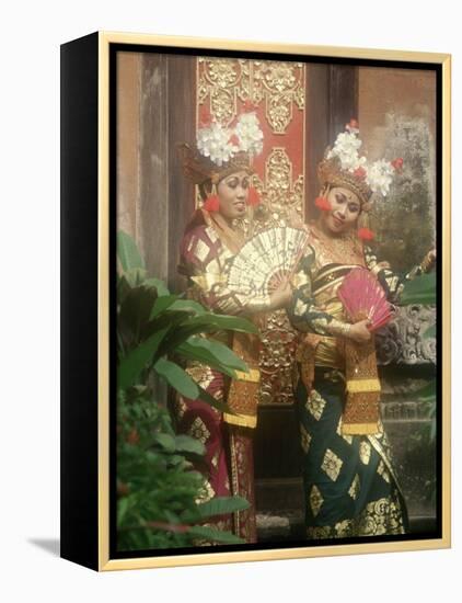 Balinese Legong Dancers, Indonesia-Stuart Westmorland-Framed Premier Image Canvas