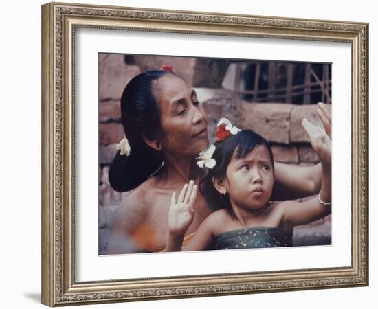 Balinese Mother and Child-Co Rentmeester-Framed Photographic Print