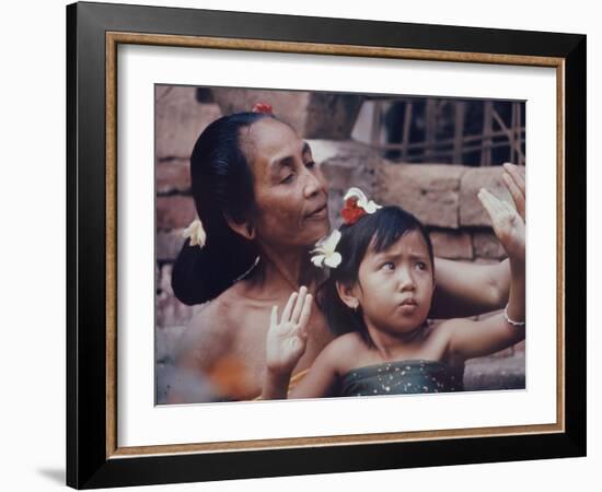 Balinese Mother and Child-Co Rentmeester-Framed Photographic Print