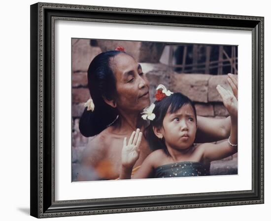 Balinese Mother and Child-Co Rentmeester-Framed Photographic Print