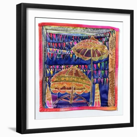 Balinese parasols, 2005-Hilary Simon-Framed Giclee Print