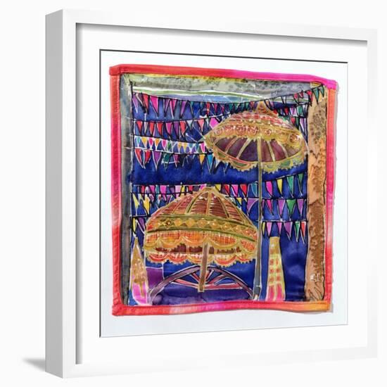Balinese parasols, 2005-Hilary Simon-Framed Giclee Print