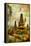 Balinese Temple - Artwork In Painting Style-Maugli-l-Framed Stretched Canvas