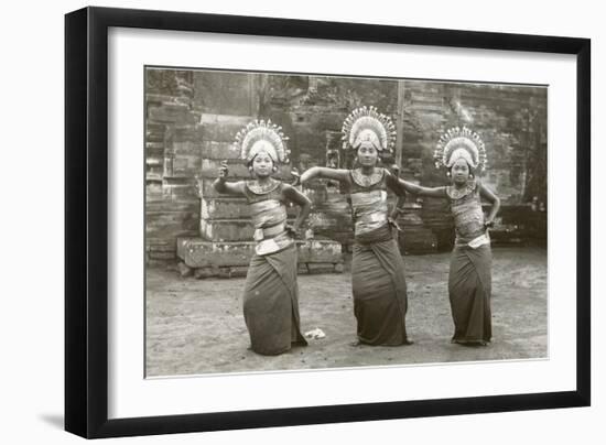 Balinese Temple Dancers-null-Framed Art Print