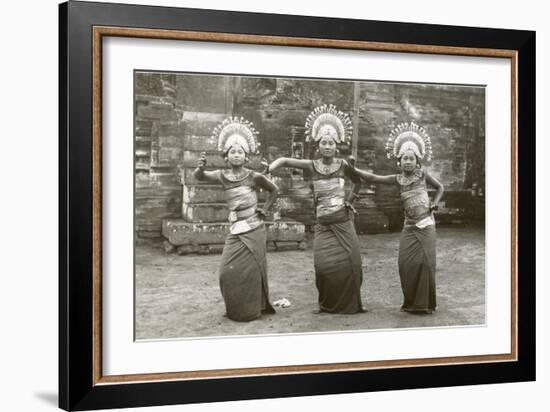 Balinese Temple Dancers-null-Framed Art Print