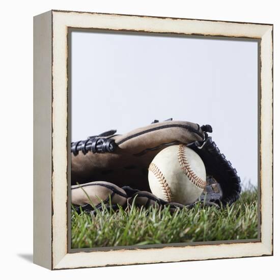 Ball and Mitt-Sean Justice-Framed Premier Image Canvas