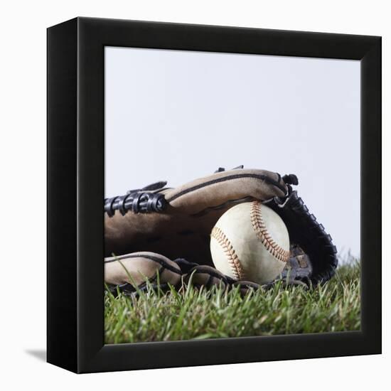 Ball and Mitt-Sean Justice-Framed Premier Image Canvas