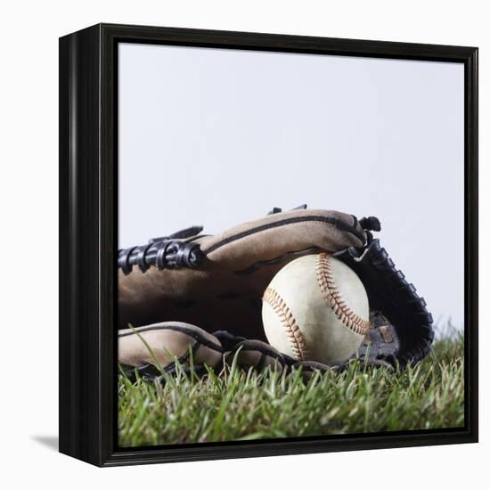 Ball and Mitt-Sean Justice-Framed Premier Image Canvas