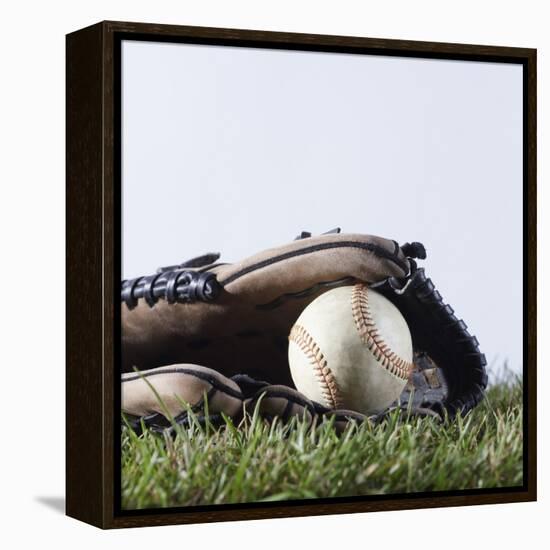 Ball and Mitt-Sean Justice-Framed Premier Image Canvas