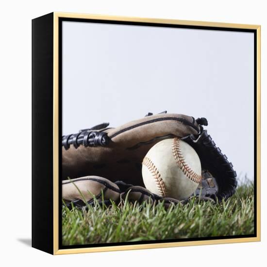 Ball and Mitt-Sean Justice-Framed Premier Image Canvas