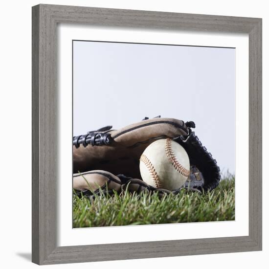 Ball and Mitt-Sean Justice-Framed Photographic Print