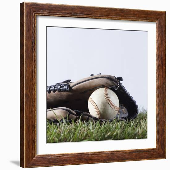 Ball and Mitt-Sean Justice-Framed Photographic Print