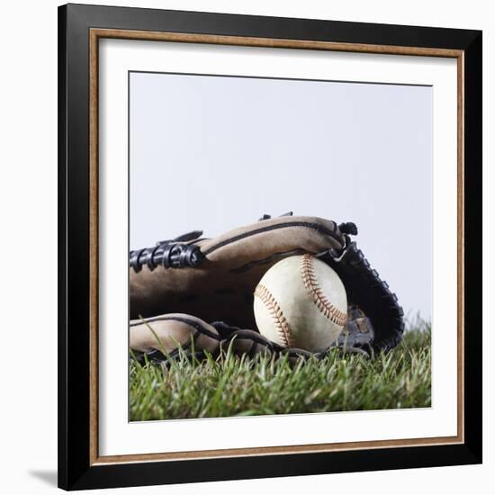 Ball and Mitt-Sean Justice-Framed Photographic Print