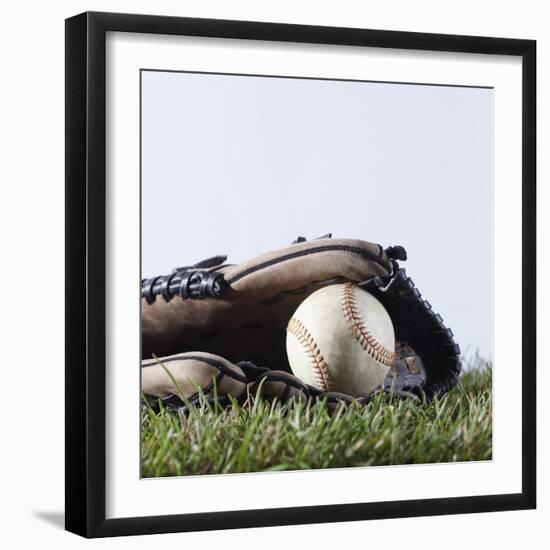 Ball and Mitt-Sean Justice-Framed Photographic Print