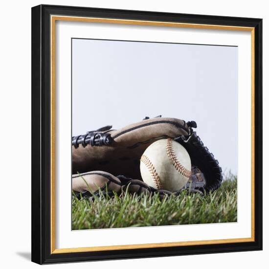 Ball and Mitt-Sean Justice-Framed Photographic Print